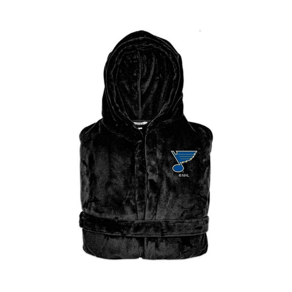 Unisex ISlide Black St. Louis Blues Phantom Hooded Bathrobe