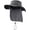 Dark Gray, variant on Outdoor UPF50+ Mesh Sun Hat Wide Brim Fishing Hat with Neck Flap Sun Hat for Men Women