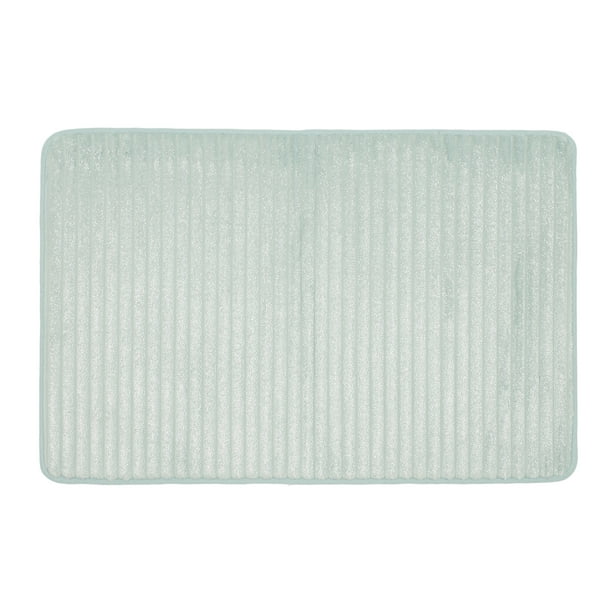 Mohawk Home 18" x 27" Teal Glitter Memory Foam Bath Rug, 1 Each