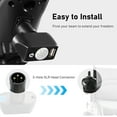 thumbnail image 6 of MediNex Plastic Electric Wheelchair Light with USB Charging Port, ,Adjustable Head, 3-Pin XLR Plug,Black, 6 of 6