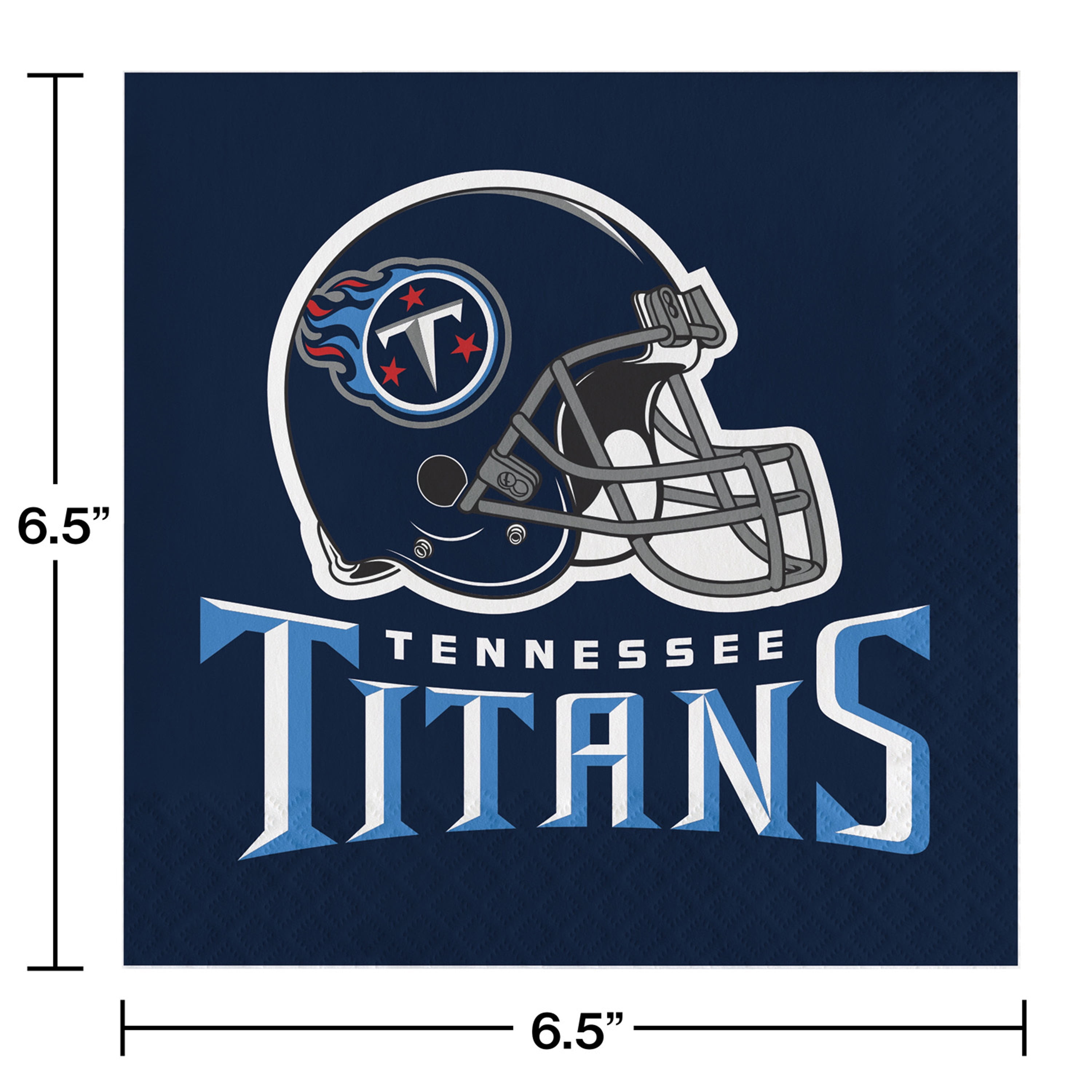 Party City Tennessee Titans Party Supplies for 18 Guests, Include Paper Plates, Paper Napkins, Cups, and Utensils