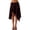 Coffee brown, variant on Women High Waist Asymmetrical Hem Skirt, Flowy Midi Skirt, Casual A-Line Skirt