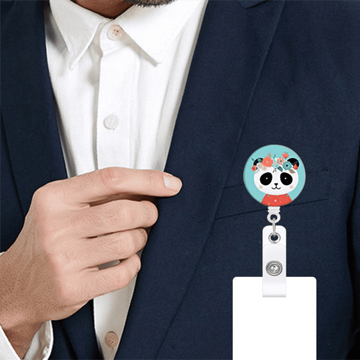 18 Pcs Animal Badge Reels Retractable Holder with Alligator Clip Nurse Cute for ID Card Holders
