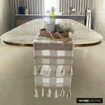 thumbnail image 4 of Decorative Beige Table Runner 4 Seater Table Runner (14 x 48 inch), Tassels, Jute & Buffalo Checks Table Runner, Cotton fabric Table Linen, Plaid Contemporary - Buffalo Check Decor, 4 of 10