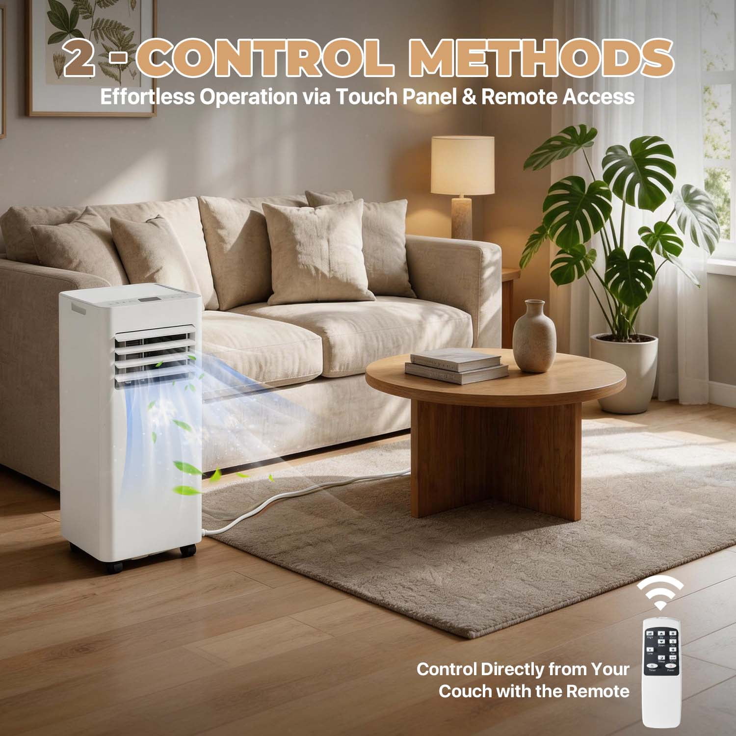 BaPiPro 10000 BTU ASHRAE Portable Air Conditioners with Heater, 5-in-1 Standing AC Unit with Heat, Cool, Dehumidifier, Fan, Sleep Mode for Room ups to 350 Sq.Ft
