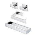 thumbnail image 1 of Toalleros de Barra Hardware de baño 4 Juegos de Toallas, Anillo de Toallas de 9 Pulgadas, Estante de Papel higiénico, Gancho de Bata de baño x 2 Acero Inoxidable Pulido de Cromo, 1 of 6