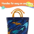 thumbnail image 3 of Kushyshoo Rubber Kids Rain Boots Navy Dinosaurs Rain Boots for Little Boys Sizes 11, 3 of 6