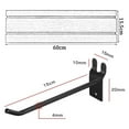 thumbnail image 4 of JINMLBO 4 Pieces Slatwall Panel, Garage Wall Mounted PVC Slat Wall Rack, Interlocking Craft Storage Organization PVC Slat with 20 Hooks(White,15.5x60cm), 4 of 4