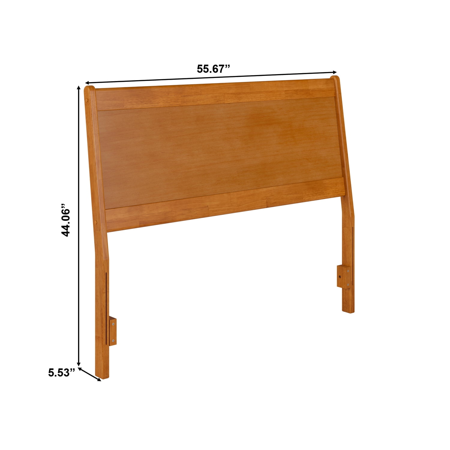 AFI, Casanova Full Solid Wood Panel Headboard, Light Toffee