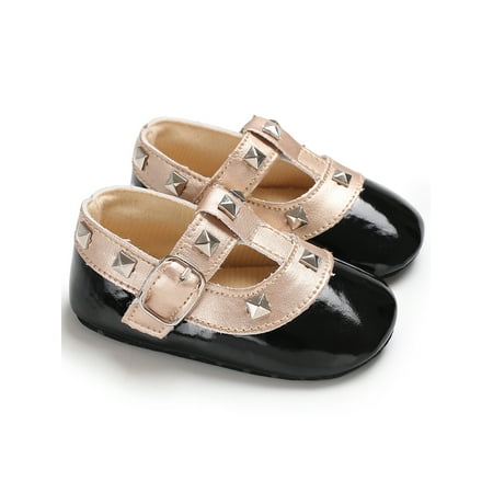 

Fullvigor Newborn Baby Girls Bling Crib Pram Shoes Anti-slip Shoes