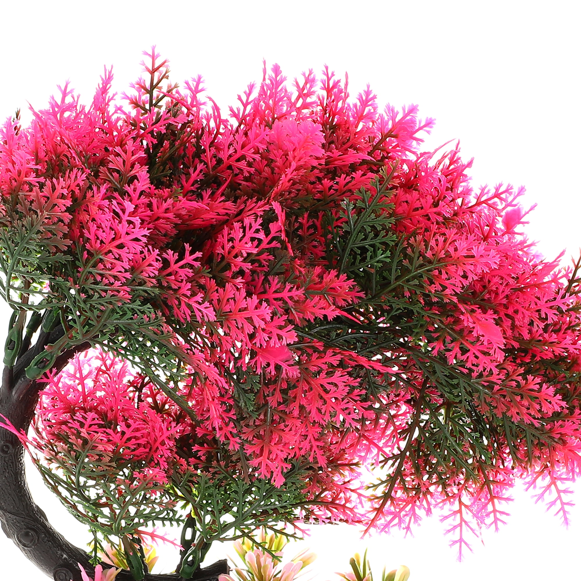 Unique Bargains 1 Pcs Aquarium Plants Tree Decorations Fish Tank Aquatic Plant Red 7.87"