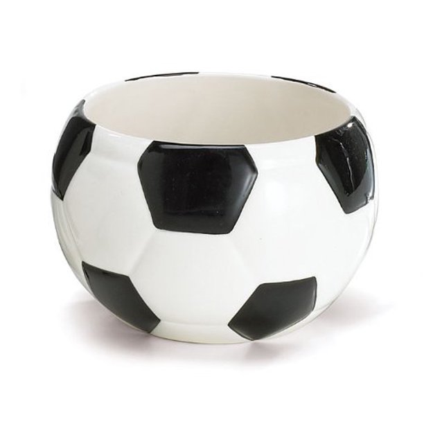 Ceramic Soccer Ball Bowl Or Planter Great Candy Dish For Parties