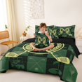 thumbnail image 4 of Catabedysis Alphabet A 7-Piece Twin Bedding,Golf Sport Games Bedding Comforter Set,Black Reversible For Boys, 4 of 7