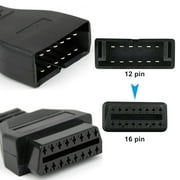 TSV GM 12 Pin to OBD 16 Pin Adapter, GM 12 Pin OBD1 to OBD2 OBD-II 16 Pin Cable Connector Scanner Adapter Fit for GM Vehicle, Programming Diagnostic Cable Scan Tool, OBD II Adapter Connector