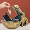 thumbnail image 6 of Hippo Statue Home Resin Hippopotamus Figurine Sculpture Table Art Decoration Sundries Key Container Storage Box, 6 of 6