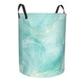 thumbnail image 2 of Balery Blue Marble Round Laundry Basket with Handles Waterproof Freestanding Laundry Hamper for Clothes Toys in the Dorm and Family-Medium, 2 of 8