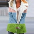 thumbnail image 2 of Lindreshi Shackets for Women 2023 with Pockets Women's Fashion Long Sleeve Pocket Plush Button Coat, 2 of 5