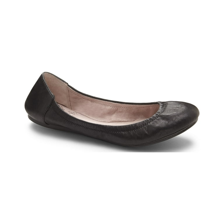 Vince camuto ellen round toe cheap leather flat