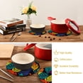 thumbnail image 6 of Leaves Tropical Pot Holders Set Trivets Hot Pads Cotton Mats for Cooking, 6 of 7