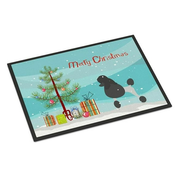 Carolines Treasures BB2957JMAT Poodle Merry Christmas Tree Indoor or Outdoor Mat, 24 x 36
