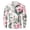 Pink#03, variant on Long Sleeve Hawaiian Shirts for Men Tropical Floral Print Summer Button Down Graphic Beach Vacation Tees Tops Loose Regular Fit Holiday Aloha T-Shirts Green#04 L