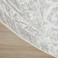 thumbnail image 5 of Nourison Astra Machine Washable 7'10" x Round Light Grey Vintage Indoor Rug, 5 of 9