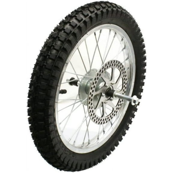 Razor MX500 and MX650 Front Wheel Assembly - Factory Original Razor Dirt Rocket Bike Off-Road Motorcycle Wheel Part W15128190049