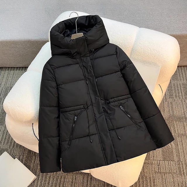 Njdvhb Parkas d'Hiver à Manches Longues pour Femmes, Veste à Capuche Décontractée à Manches Longues pour Dames