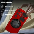 thumbnail image 4 of Étui de Téléphone Rouge Samsung S25 Ultra 360 Degrés Rotative Magnétique Support Antichoc de Qualité Militaire avec Charge Sans Fil Support Rouge Tpu Pc Étui Rigide, 4 of 9
