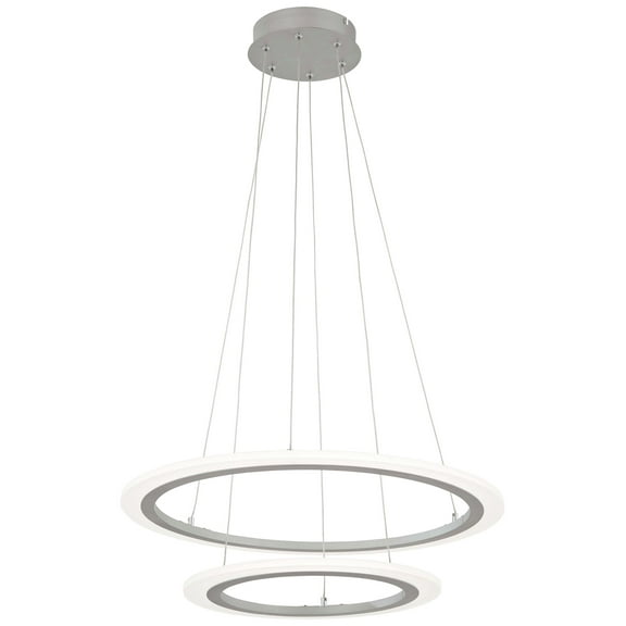 George Kovacs Discovery 23 3/4" Wide Silver 2-Tier LED Pendant Light
