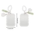 thumbnail image 3 of Unique Bargains 1 Pc ID Badge Holder Elastic Cord Keychain Card Holder White, 3 of 5