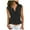 Black, variant on Womens Sleeveless Button Down Shirts Blouses Business Work Summer Tank Tops 2025 With Pockets Pink, XXL