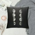 thumbnail image 2 of MLJA Moon Phases Throw Pillow Cover Dark Night Universe Autumn Astronomy Nature Planet Space Pillow Case Decorative Men Women Boy Girl Room Cushion Cover for Home, 2 of 5