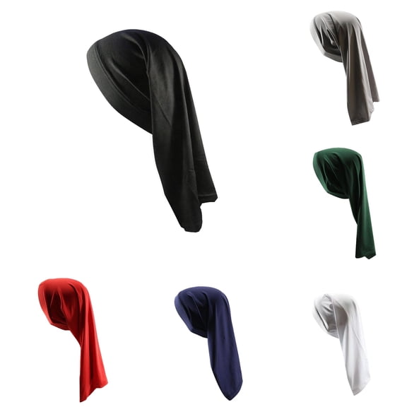 XIAOCHA Men’S Stretch‑Fit Skullcap Solid Hats Casual Fall‑Winter Snood,Black