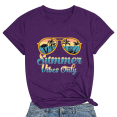 thumbnail image 1 of Pntutb T-Shirt Imprimé Décontracté à Col Rond à Manches Courtes pour Femme, 1 of 3