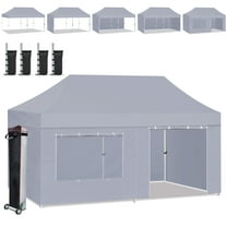 Eurmax USA 10'x20' Outdoor Party Wedding Tent Heavy Duty Canopy ,Gray