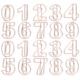 thumbnail image 1 of 30 clips pequeños para papel, adornos para documentos, clips para papel, clips con números únicos, clips de oficina, 1 of 8