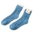 thumbnail image 4 of Calcetines Cálidos BLESIY de Felpa Supersuave para Mujer Invierno Azul, 4 of 8