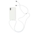 thumbnail image 1 of Fundas originales de silicona líquida para iPhone 14 13 12 11 Pro XS Max X XR SE2 8 7 Plus, funda suave de caramelo + correa para el cuello con cordón cruzado Tan Jianjun unisex, 1 of 2