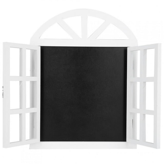 Pizarra de madera para mensajes, diseño rústico en blanco, para ventana, decoración de pared, para el hogar, cafetería, bar y tienda.