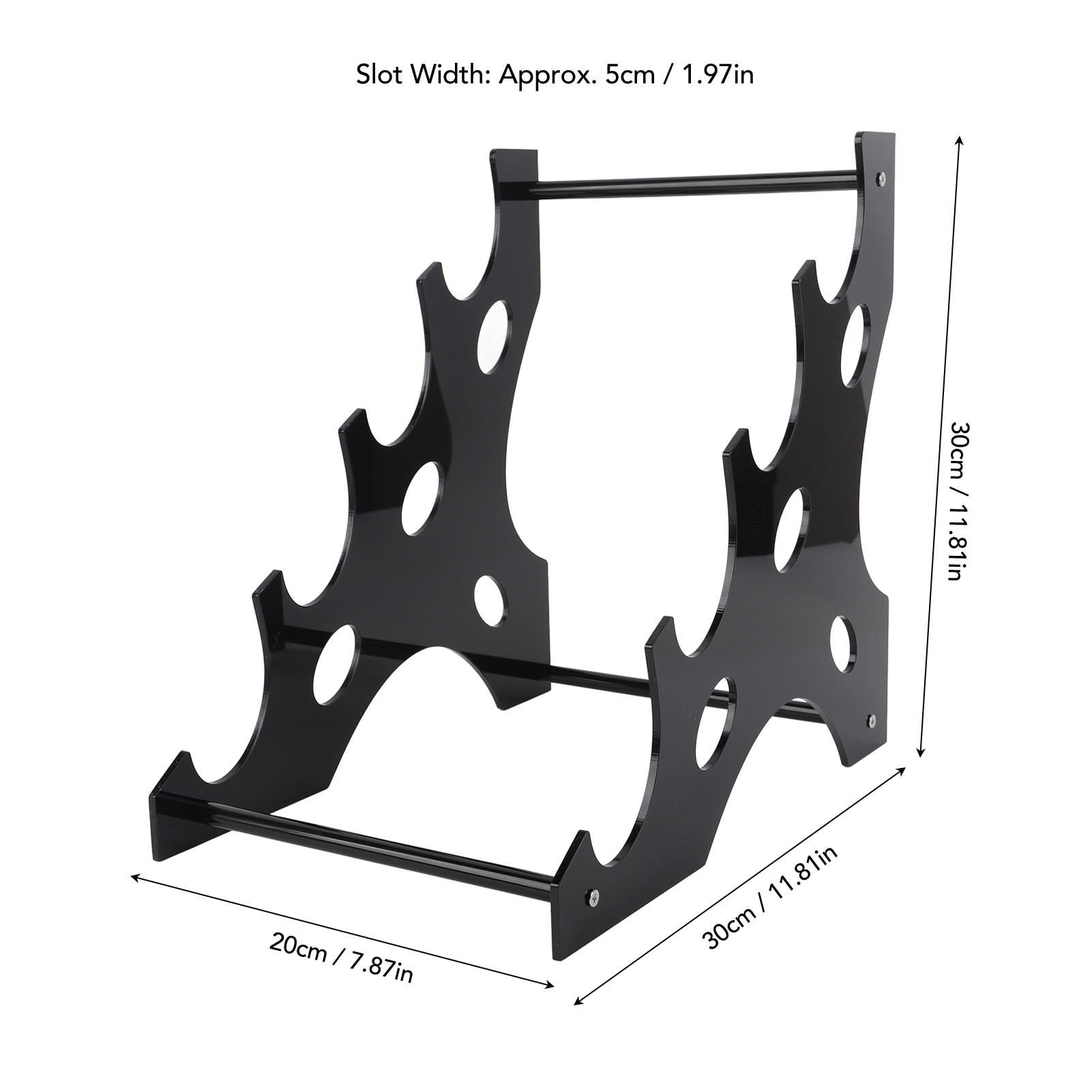 LAZIOEGR 4 Tier Acrylic Lightsaber Sword Display Stand Versatile Desktop Weapon Holder Rack for Katana Wakizashi Samurai Swords Martial Arts Weapon Stands Home Decoration (12.6 inches / 32 cm)