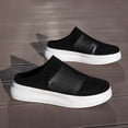 thumbnail image 6 of VeFlora Couples On Mesh Sneakers, Breathable Knit Casual Walking Shoes, Lightweight Thick Sole Platform Loafers for Men Women, Everyday Summer Comfort Shoes(Black/40), 6 of 8