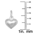 thumbnail image 3 of Sterling Silver Clear Crystal Baby Footprint and Heart Charm Necklace, 3 of 6