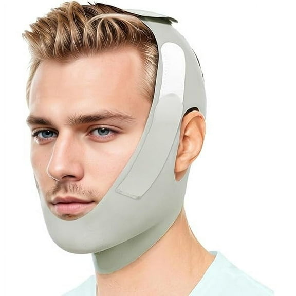WEEKS Chin Strap for Sleeping Adjustable Anti Snoring Chin Strap for Men and Women, Reusable Anti Snoring Devices, Comfortable and Breathable Snore Stopper