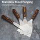 thumbnail image 4 of PENGGONG Juego de 4 cuchillos de masilla de acero inoxidable (1/2/3/4 pulgadas), herramienta de raspador de pintura con mango de madera, cuchillo de cinta para paneles de yeso, raspado de yeso para es, 4 of 8
