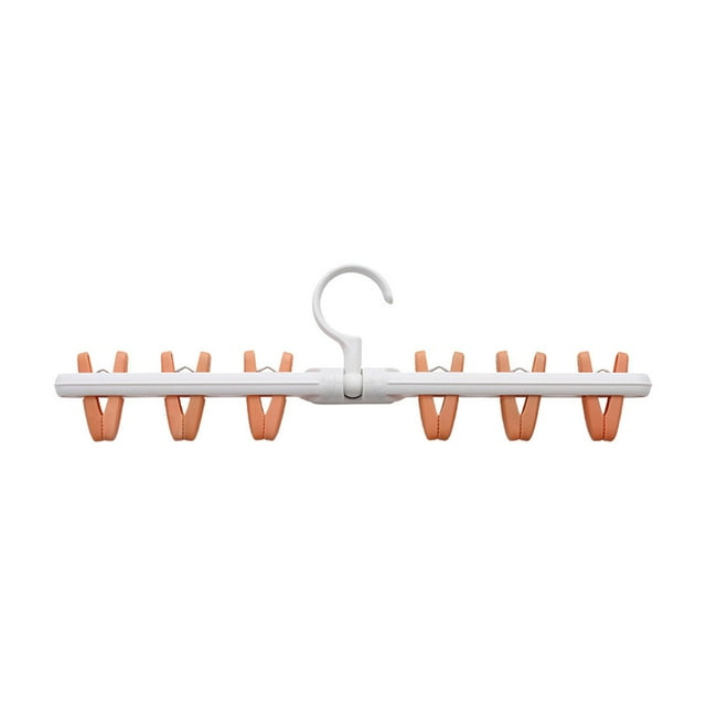 Clothes Racks for Hanging Clothesmulti-Functional Folding Wall-Hanging Clothes Rack Clothes Balcony Drying Artifacts Household Six Clip Underwear Socks Drying Hanging Racks