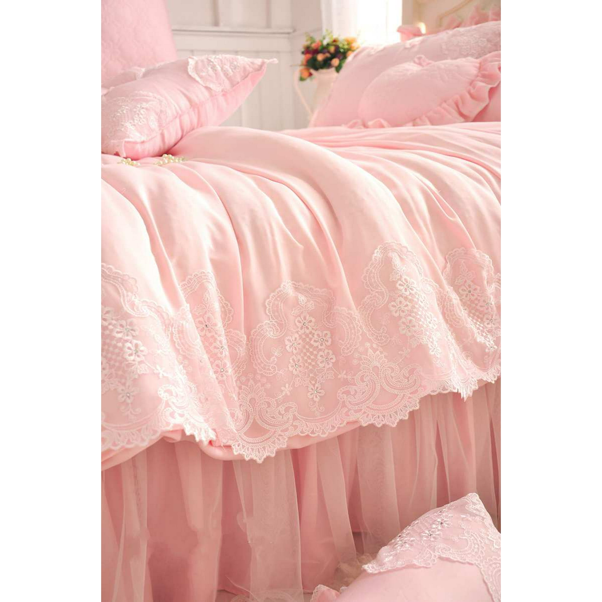 Baby pink bedspread hotsell