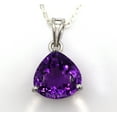 thumbnail image 2 of Amethyst Pendant, Big Heart Pendant, Big Amethyst Pendant, Purple Amethyst, 925 Silver Statement Necklace, AAA Natural Amethyst Necklace, 2 of 7