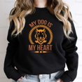 thumbnail image 2 of My Dog Is My Heart Funny Pet Owner Canine Love Best Friend Paw Print T-Shirt, SW, Hoodie Unisex, up to 5XL, 2 of 5
