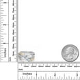 thumbnail image 6 of Gem Stone King 0.84 Cttw Moissanite and Lab Grown Diamond Engagement Ring for Women | 925 Silver and 10K Yellow Gold | Round 4MM | Wedding Engagement Anniversary Promise Ring for Women | Size 5, 6 of 6